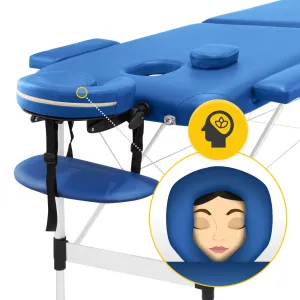 Масажний стіл складний 4FIZJO Massage Table Alu W60 Blue (P-5907739318404) - фото 101948