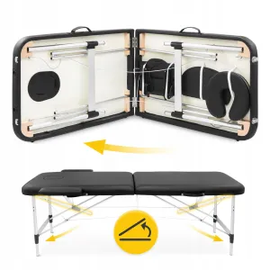 Масажний стіл складний 4FIZJO Massage Table Alu W60 Black (P-5907739318374) - фото 101955