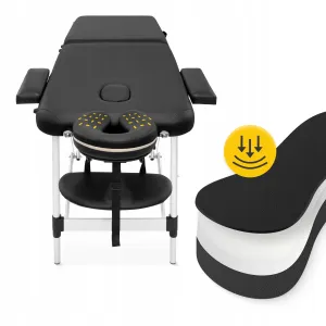 Масажний стіл складний 4FIZJO Massage Table Alu W60 Black (P-5907739318374) - фото 101957