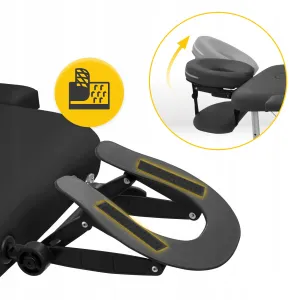 Масажний стіл складний 4FIZJO Massage Table Alu W60 Black (P-5907739318374) - фото 101959