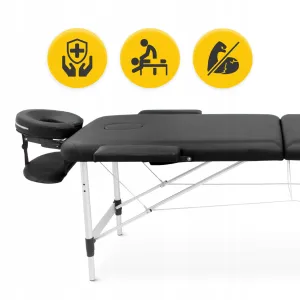 Масажний стіл складний 4FIZJO Massage Table Alu W60 Black (P-5907739318374) - фото 101960