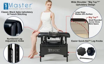 Масажний стіл Master Massage Galaxy Black CS104056 - фото 102001