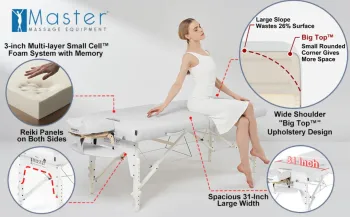 Масажний стіл Master Massage Barcelona White CS104057 - фото 102031