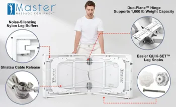 Масажний стіл Master Massage Barcelona White CS104057 - фото 102033