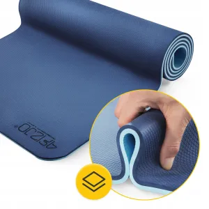 Килимок (мат) спортивний 4FIZJO TPE 180 x 60 x 1 см для йоги та фітнесу Blue/Sky Blue (P-5907739317094) - фото 102071