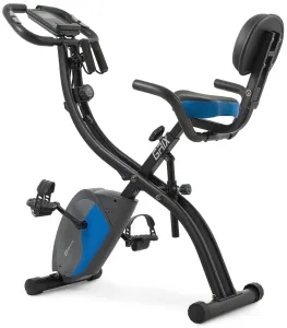 Велотренажер магнітний Hop-Sport HS-3010X Grix X-Bike з еспандерами чорно-синій - фото 
