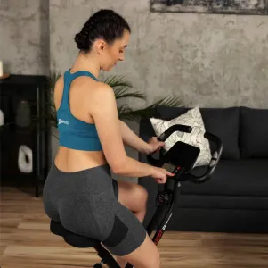 Велотренажер Hop-Sport HS-3020X Quest X-Bike чорно-червоний - фото 104157