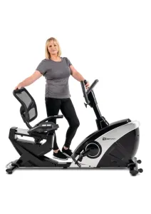 Горизонтальний велотренажер Hop-Sport HS-070L Helix сріблястий iConsole+ - фото 104197