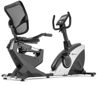 Горизонтальний велотренажер Hop-Sport HS-070L Helix сріблястий iConsole+ - фото 104198