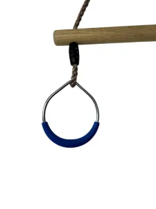 Дерев'яна трапеція з металевими кільцями metal rings WCG (W-213B) - фото 104993
