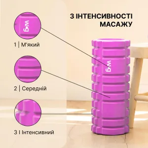 Масажний валик WCG K1 Ролер Колір Рожевий (K1.2(Pi)) - фото 105284