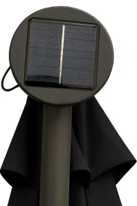Парасоля садова з LED підсвічуванням 3м Чорна + чохол WCG (W-7011LED-BL) - фото 106229