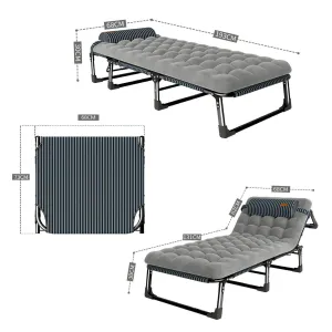 Розкладне ліжко шезлонг WCG  FB-S01PP + матрац ( FB-S01PP) - фото 106467