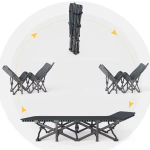 Розкладне ліжко шезлонг WCG CC-S01PM + матрац (CC-S01PM) - фото 106478