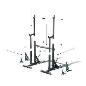 Стійки під штангу  3в1 Bugai Pro  – жим, присідання, бруси WCG (WDS333) - фото 106670