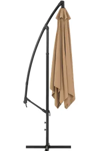 Парасоля садова регульована 2,5м x 2,5м з нахилом Бежева + чохол WCG (W-7055BE) - фото 106749