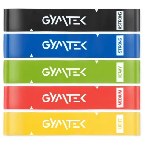 Набір фітнес-гумок Gymtek 0.5-30кг (GYM-FIT-SET-03) - фото 