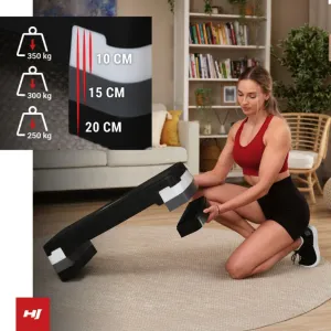 Степ-платформа Hop-Sport HS-PP033AS чорно-біла - фото 108337