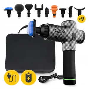 Ручний перкусійний масажер 4FIZJO Massage Gun Ultra Cool Edition 100 Вт масажний пістолет (P-5905973401470) - фото 109033