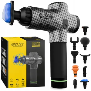 Ручний перкусійний масажер 4FIZJO Massage Gun Ultra Cool Edition 100 Вт масажний пістолет (P-5905973401470) - фото 