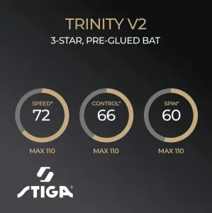 Ракетка для настільного тенісу Stiga Trinity V2 3 Star FL (1213-1208-35) - фото 109799