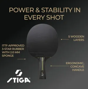 Ракетка для настільного тенісу Stiga Trinity V2 3 Star FL (1213-1208-35) - фото 109800