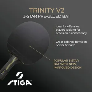 Ракетка для настільного тенісу Stiga Trinity V2 3 Star FL (1213-1208-35) - фото 109801