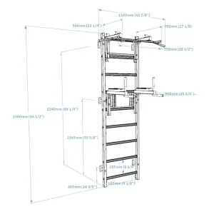 Шведська стінка BenchK 732W - фото 109943