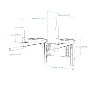 Станок для преса до шведської стінки BenchK DB1B - фото 109978