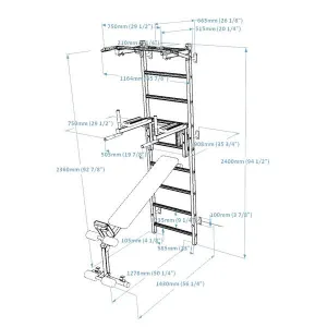 Шведська стінка BenchK 723W - фото 109991
