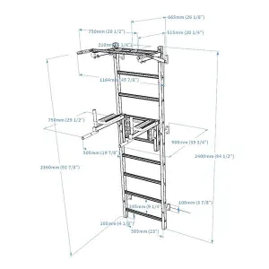 Шведська стінка BenchK 722W - фото 109994
