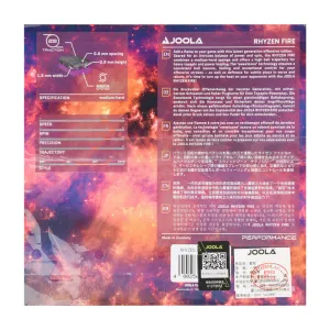 Накладка для ракетки Joola Rhyzen Fire 2.0 Black (70576) - фото 111677