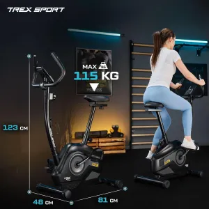 Велотренажер Trex Sport TX-400MB RECK магнітний сірий (TX-400MB) - фото 111866