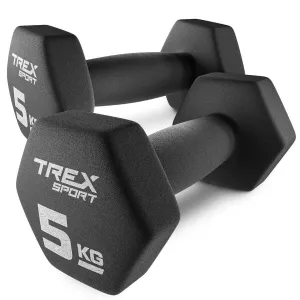 Гантелі неопренові TREX Sport TX-050VD 2x5кг - фото 