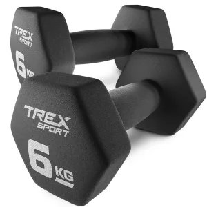 Гантелі неопренові TREX Sport TX-060VD 2x6кг - фото 