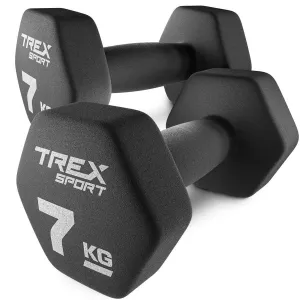 Гантелі неопренові TREX Sport TX-070VD 2x7кг - фото 