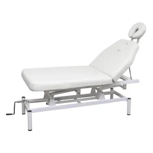 Стіл кушетка масажна ASF з механічним регулюванням висоти (LS-257 White) - фото 