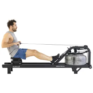 Гребний тренажер First Degree Fluid Rower Neon Pro XL (Mat Black) 1/2 - фото 112688