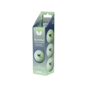 М'ячі для настільного тенісу Butterfly Glowing Balls 3 шт (7011950340) - фото 112740