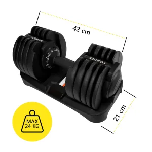Гантель Cornix з регульованою вагою 2.5-24 кг XR-0405 Black (XR-0405) - фото 112782