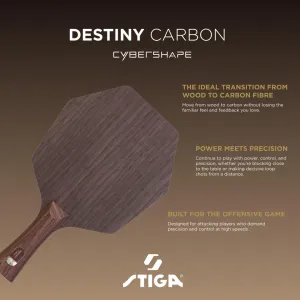 Основа для ракетки Stiga Destiny Carbon Cybershape Master (1600-2602-35) - фото 113411