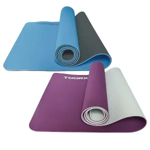 Килимок спортивний Toorx Yoga Professional TPE 183 х 60 х 0,6 см Burgundi/Perla (MAT-184) - фото 114129