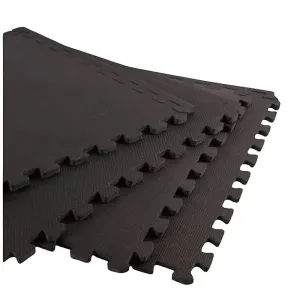 Килимок пазл Toorx Interlocking 4 елементи 61 х 61 х 1,2 см Antracite (MAT-60) - фото 114150