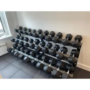 Стійка гантельна 3-х ярусна Generation Fitness FF71D1E (на 15 пар) - фото 114425