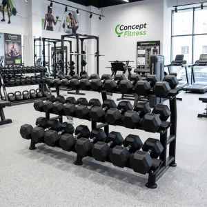 Стійка гантельна 3-х ярусна Generation Fitness FF71D1E (на 15 пар) - фото 114891