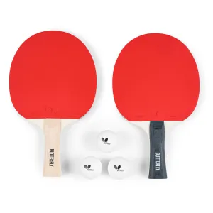 Набір для настільного тенісу Butterfly Easy 2 Bats 3 Balls (6257623202) - фото 114595