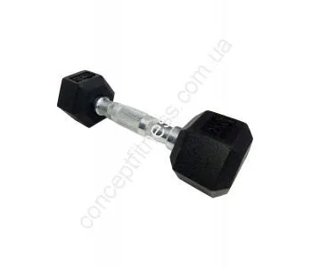 Гантель шестигранна обгумована 1 кг DD 6442-1 - фото 