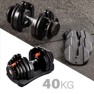 Гантелі набірні HMS SR80 4–40кг + стійка + лавка Bowflex - фото 3