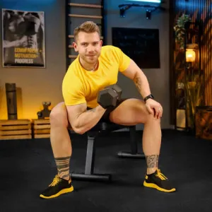 Гантеля шестигранна прогумована TX-200RD Trex Sport 20 кг - фото 9