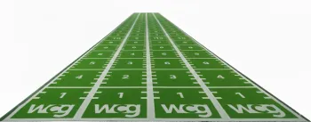 Спринтерська тренувальна доріжка WCG Turf 15 мм з розміткою, штучна трава, 1×12 м (W-SM15-1X12) - фото 